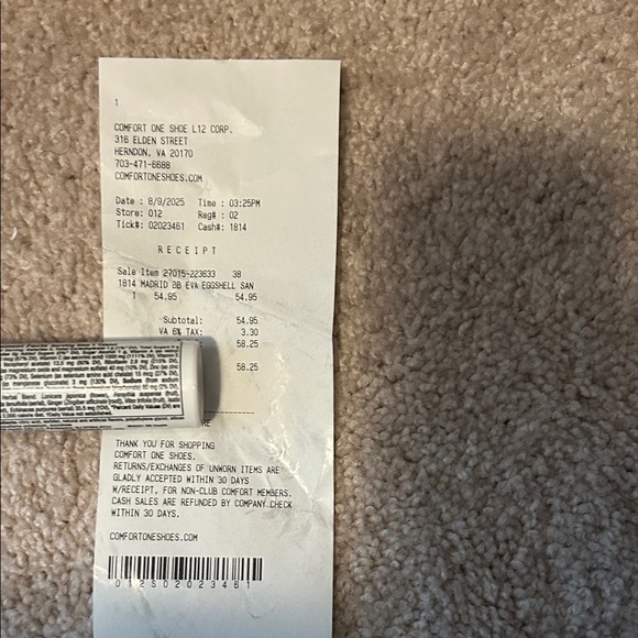 Birkenstock White Sandals with Gold Buckle - Picture 12 of 12